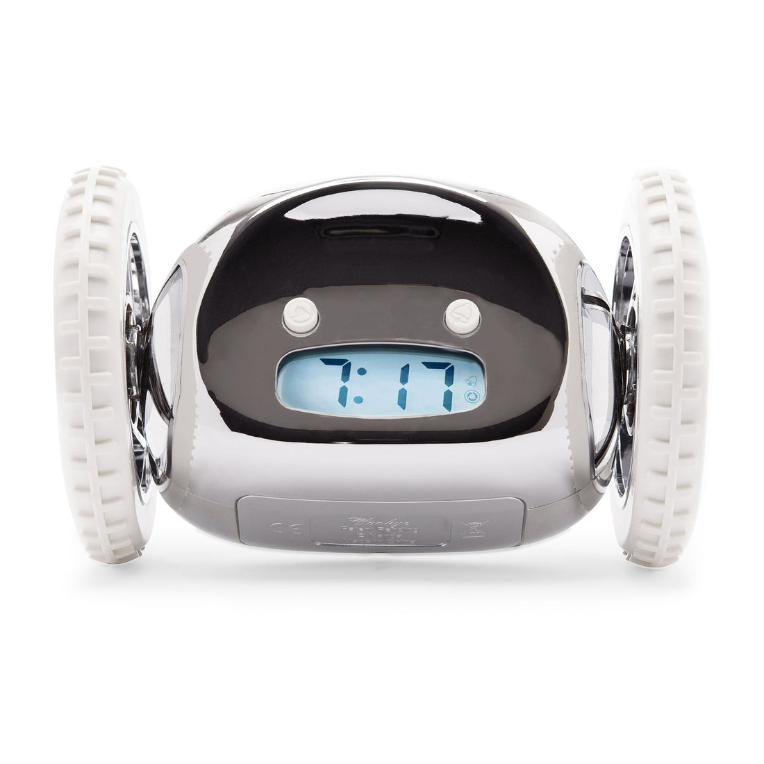 Clocky Alarm Clock on Wheels (Original) Extra Loud for Heavy Sleeper  (Adult or Kid Bed-Room Robot Clockie) Funny, Rolling, Run-away, Moving,  Jumping